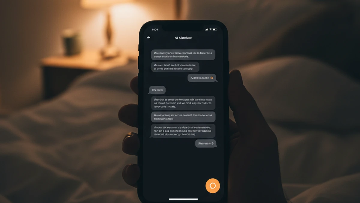 ChatGPT conversation displayed in true dark mode inside iPhone Safari at night