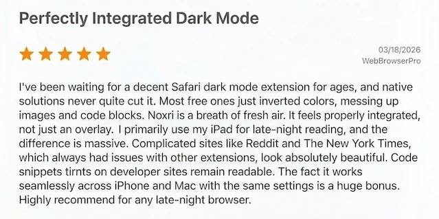 Noxri App Store User Review 2
