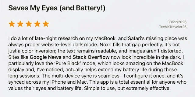 Noxri App Store User Review 4